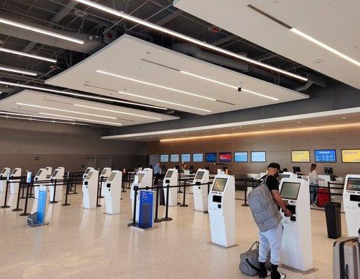 new ticketing lobby at LGB