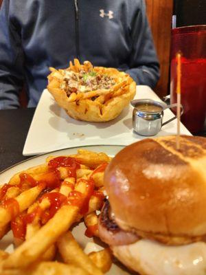 Bleau Burger and Poutine Americano