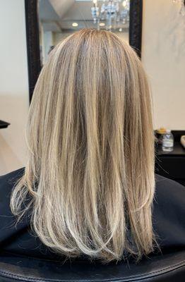 Keratin treatment on blonde hair