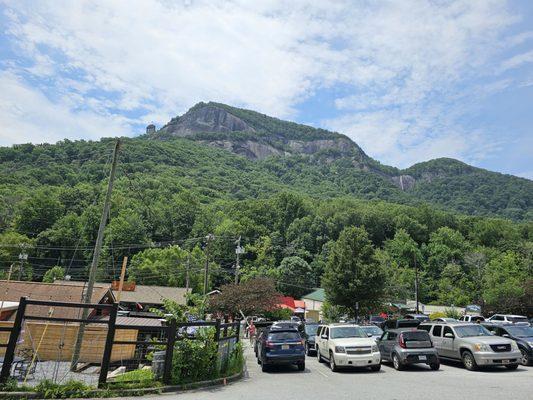 View from the town of Chimney Rock