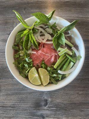 Fresh & beautiful bowl of Pho, their specialty