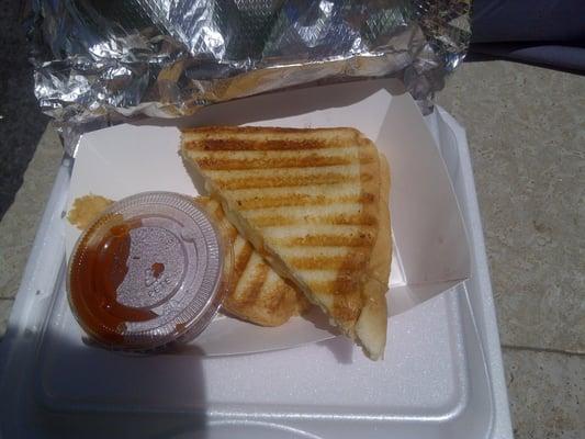 Grilled Cheese with Marinara Dipping Sauce.