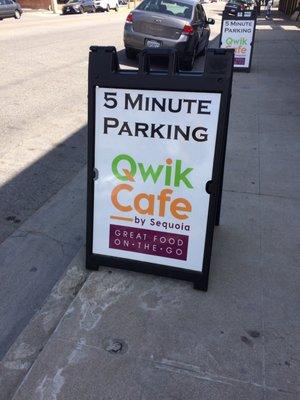 Store front parking to get you in and out.