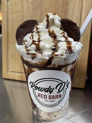 Brownie milk shake