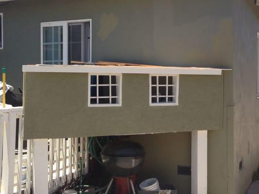 pet condo!  integrated pet house into property style - inside is drywalled, painted, flooring just like it is inside the home.