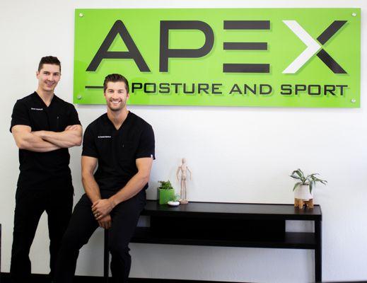 The owners of Apex Posture and Sport, brother Dr. Daniel Markus and Drew Markus.