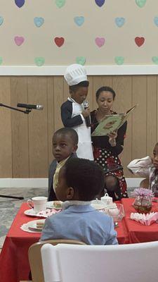 Children reading about love around the world.