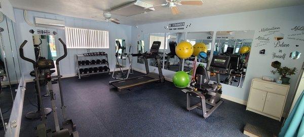 new fitness room