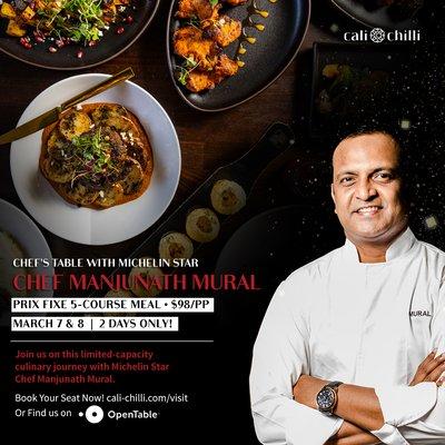 Magic Moments with Michelin Star Chef Manjunath Mural