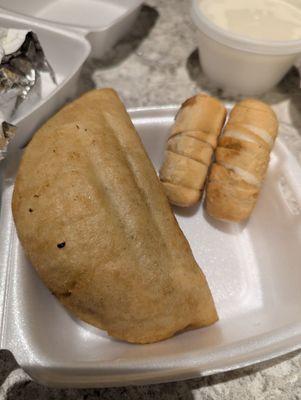 Domino Empanada and  Guava & Cheese Tequeo