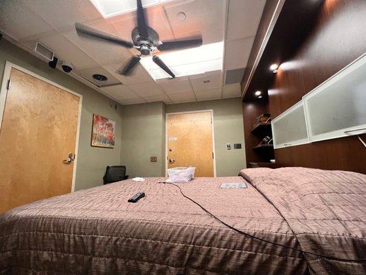 Sleep study rooms