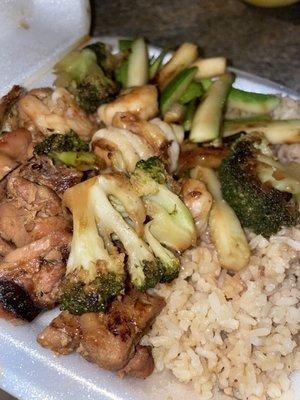 hibachi chicken and shrimp