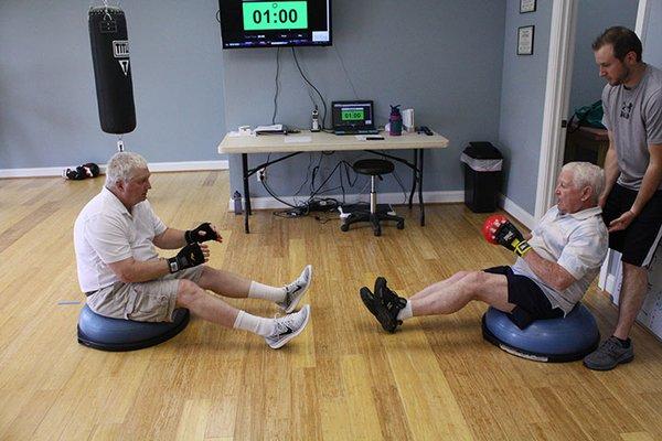 Rock Steady Boxing for Parkinson's patients.