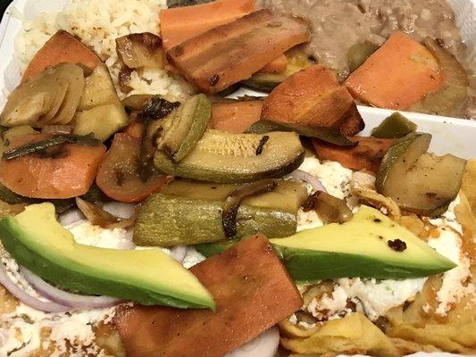 Vegetales chilaquiles