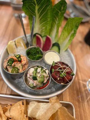 Ceviche sampler