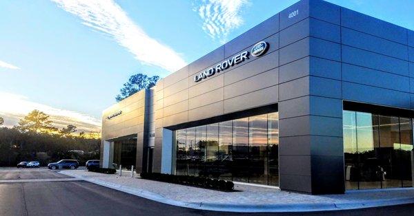 The new Jaguar Land Rover Raleigh. 4001 Capital Blvd., Raleigh, N.C.  Call 919-872-1200