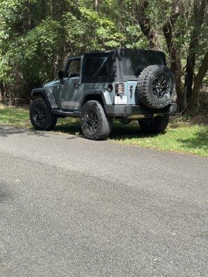 Jeep Wrangler, work truck... work vehicle.