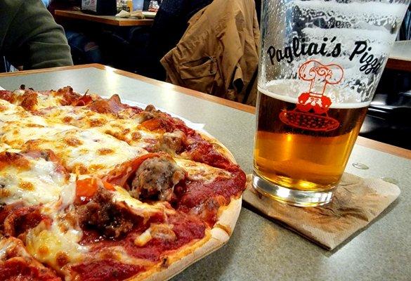 Pizza and beer what could be better