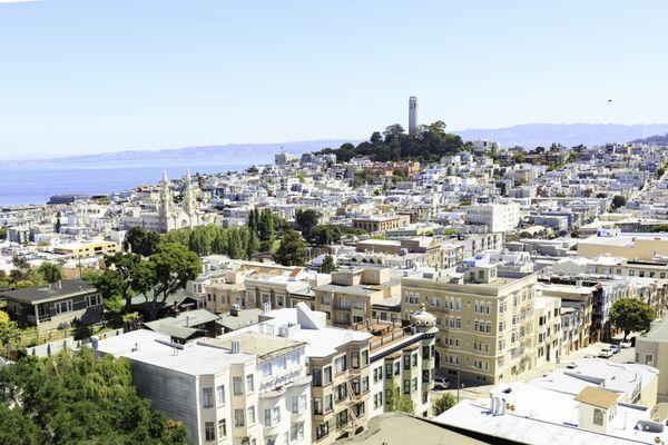 Fallon Place/Taylor and Vallejo roof deck view.