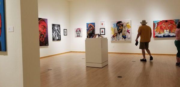 One of the galleries in the Indianapolis Art Center