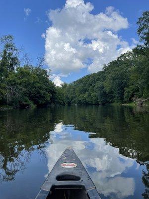 From canoe