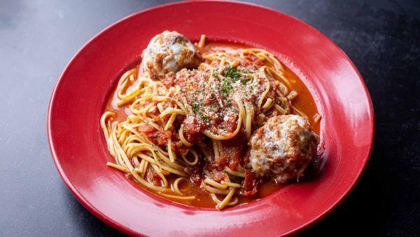 LInguini with handmade veal/sirloin meatballs