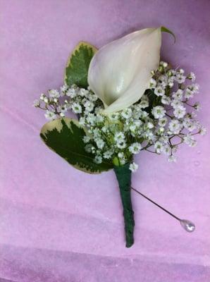 Calla-lily Boutonnière