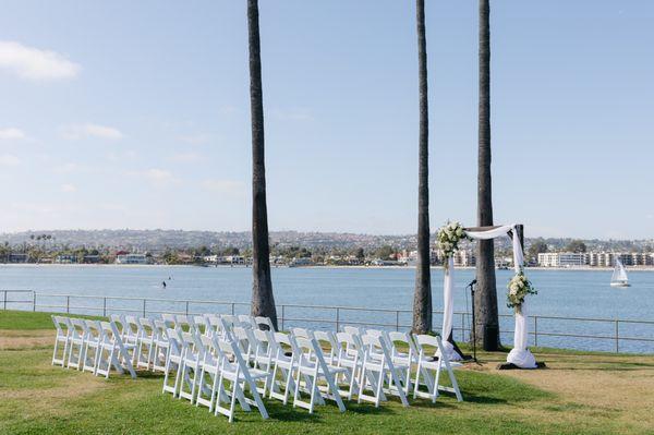 Ceremony View at The Point - Photo by MadLoveMedia (Find this AMAZING photography duo at https://madlovefilms.com)