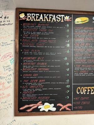 Breakfast menu 6/9/2024