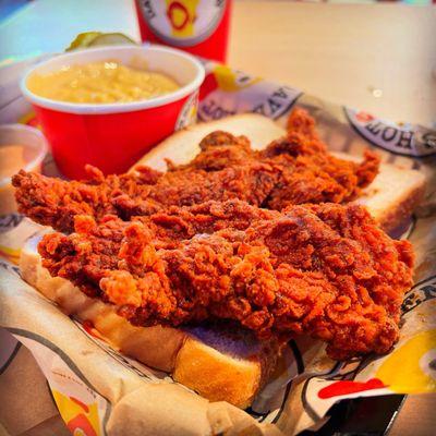 The sooner you admit it, I will too  Medium () Tender Combo w/ Mac from #daveshotchickenchinohills