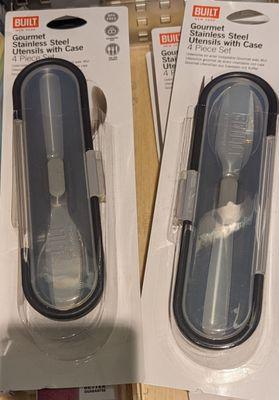 Stainless Steel Utensils with Case