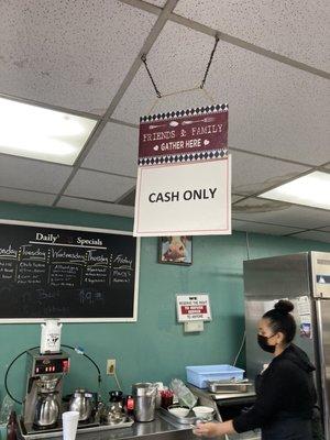 Cash only