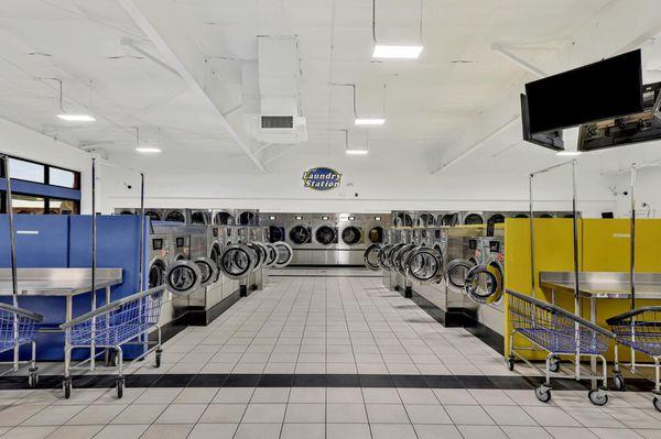 New touch screen washers and dryers at The Laundry Station in Wichita Kansas