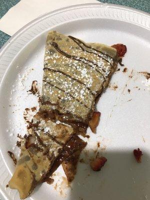 Nutella strawberry crepe