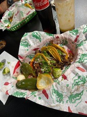 Bomb tacos!!!  Taco Tuesday Special $1.00 and they are not skimpy with the meat or garnishments!!