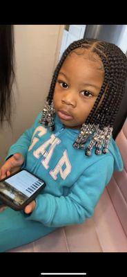 Kids tribal braids