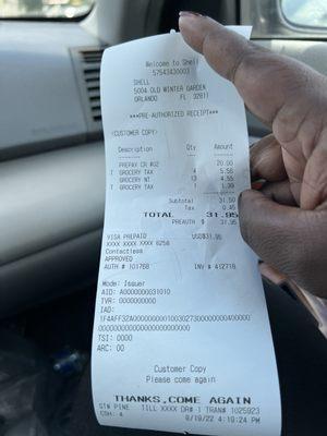 Look  at the 4 qty grocery tax of $5.56. Who in their right mind can't clearly see that is wrong !