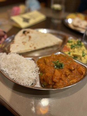 Chicken Vindaloo Lunch Combo