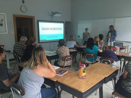 Teachers are learning the benefits of the new Smart Boards.