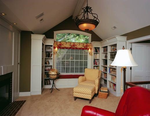 Library/ sitting room, Whole-house remodel, Lake Geneva, WI