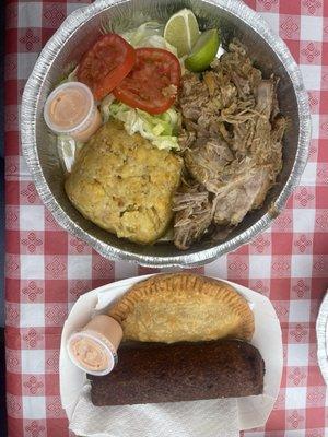 Mofongo con pernil