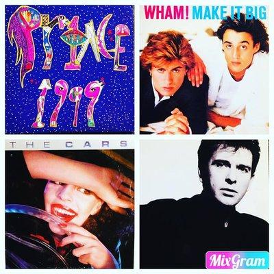 Vinyl Records from Prince, The Cars, Peter Gabriel & Wham.