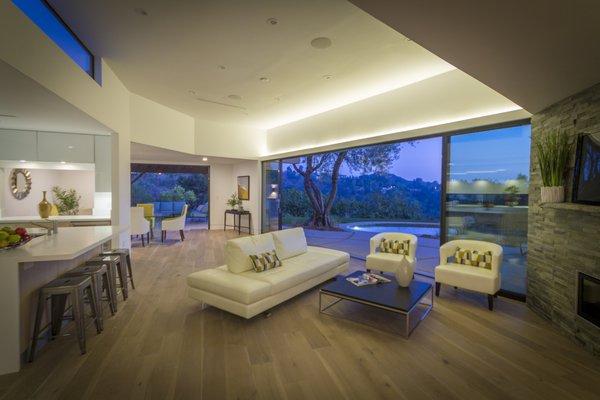 Contemporary remodel opened up the living space, brought in natural light and a flow for indoor/outdoor living space.