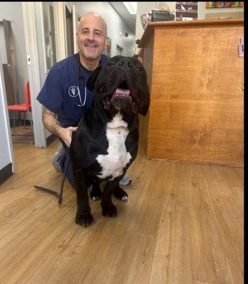 Dr Pete and one of our larger clients.