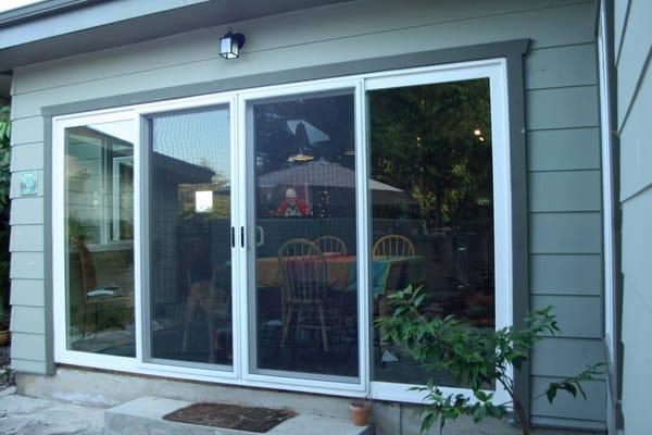 4 Panel Sliding Glass Door - Closed