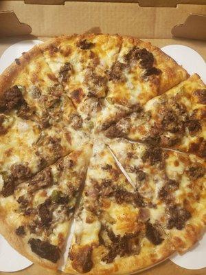 Philly Cheesesteak Pizza