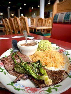 Carne Asada with Frijoles de la Olla