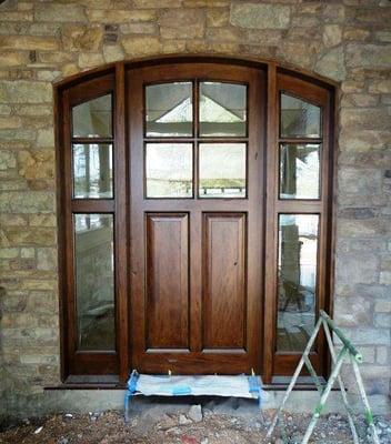 Custom Entry, Alder wood, Old World/Unique Recent creation and Installation