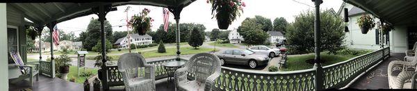 Peaceful front porch