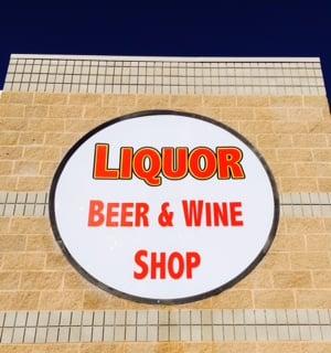 Building Sign for Liquor Beer and Wine Shop